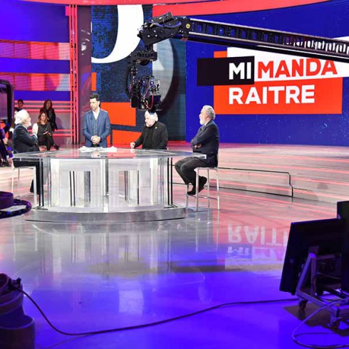 Tecnopoint Productions Mi manda Raitre captation studio direct