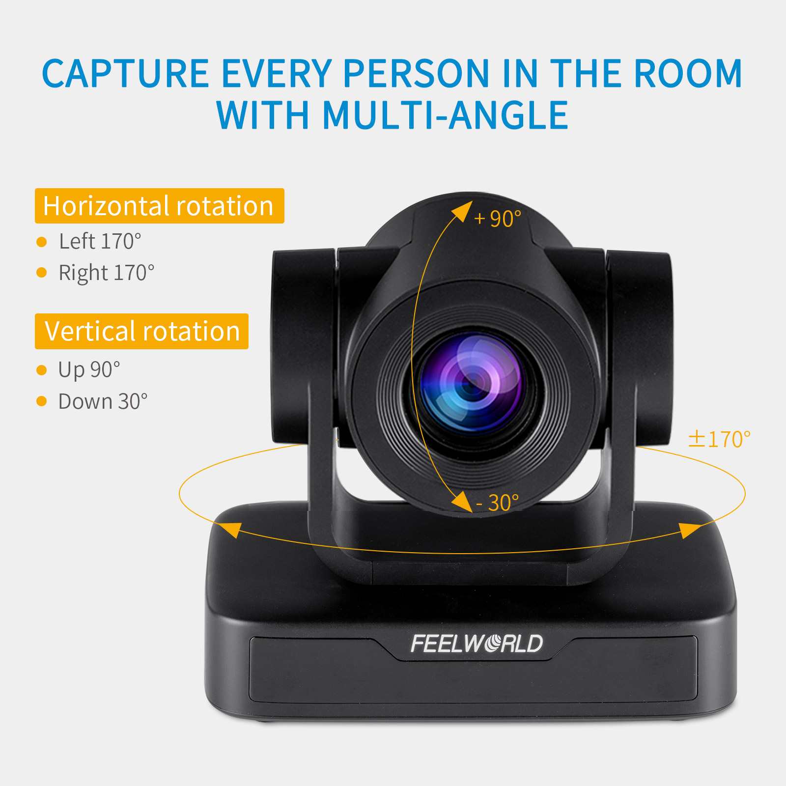 FeelWorld USB10X caméra PTZ USB 10x 1080p conférence direct