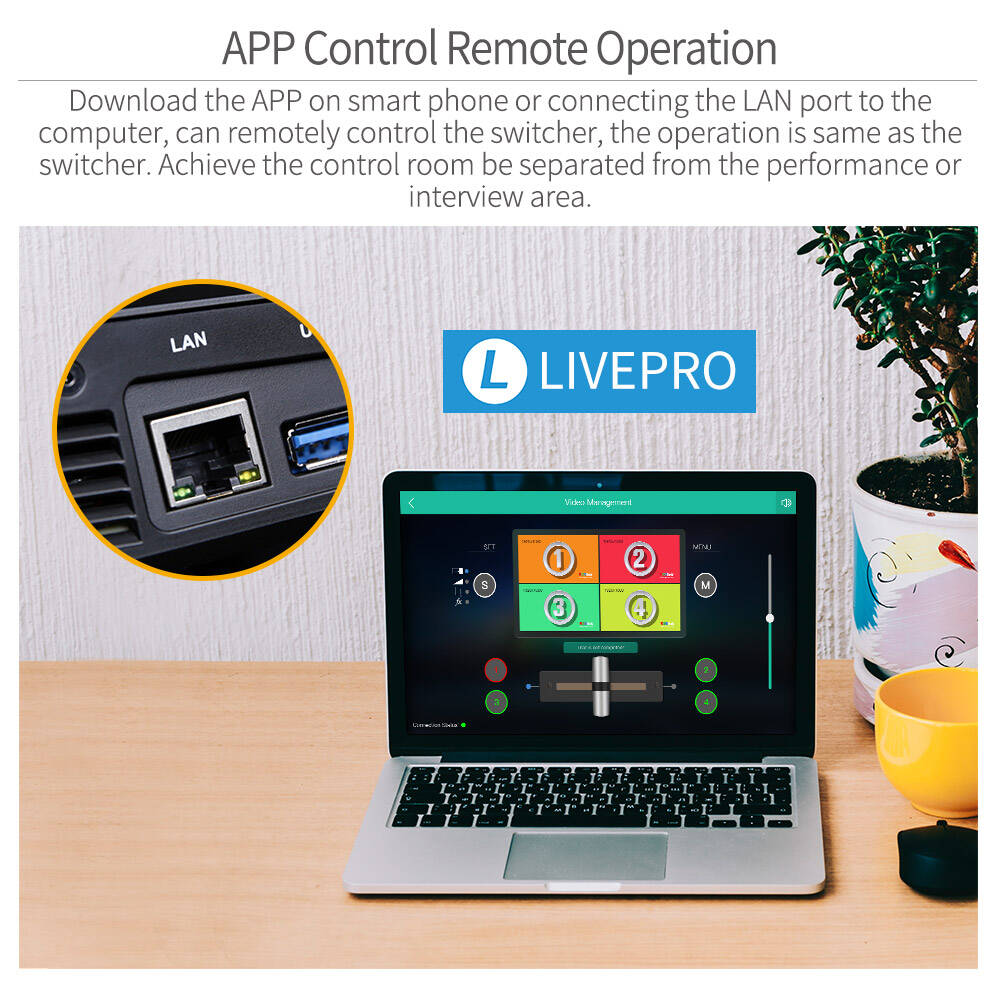 FeelWorld LIVEPRO L1 V1 mélangeur vidéo 4 HDMI USB direct