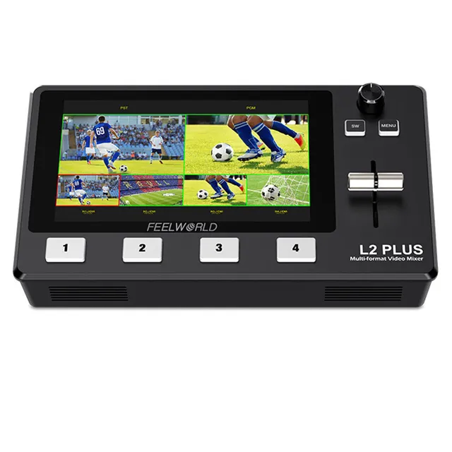 FeelWorld L2 PLUS mélangeur vidéo 5,5 pouces PTZ chroma key