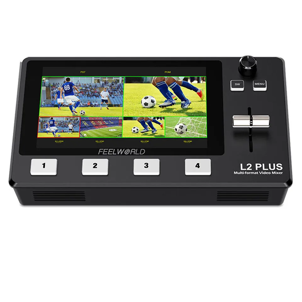 FeelWorld L2 PLUS mélangeur vidéo 5,5 pouces PTZ chroma key