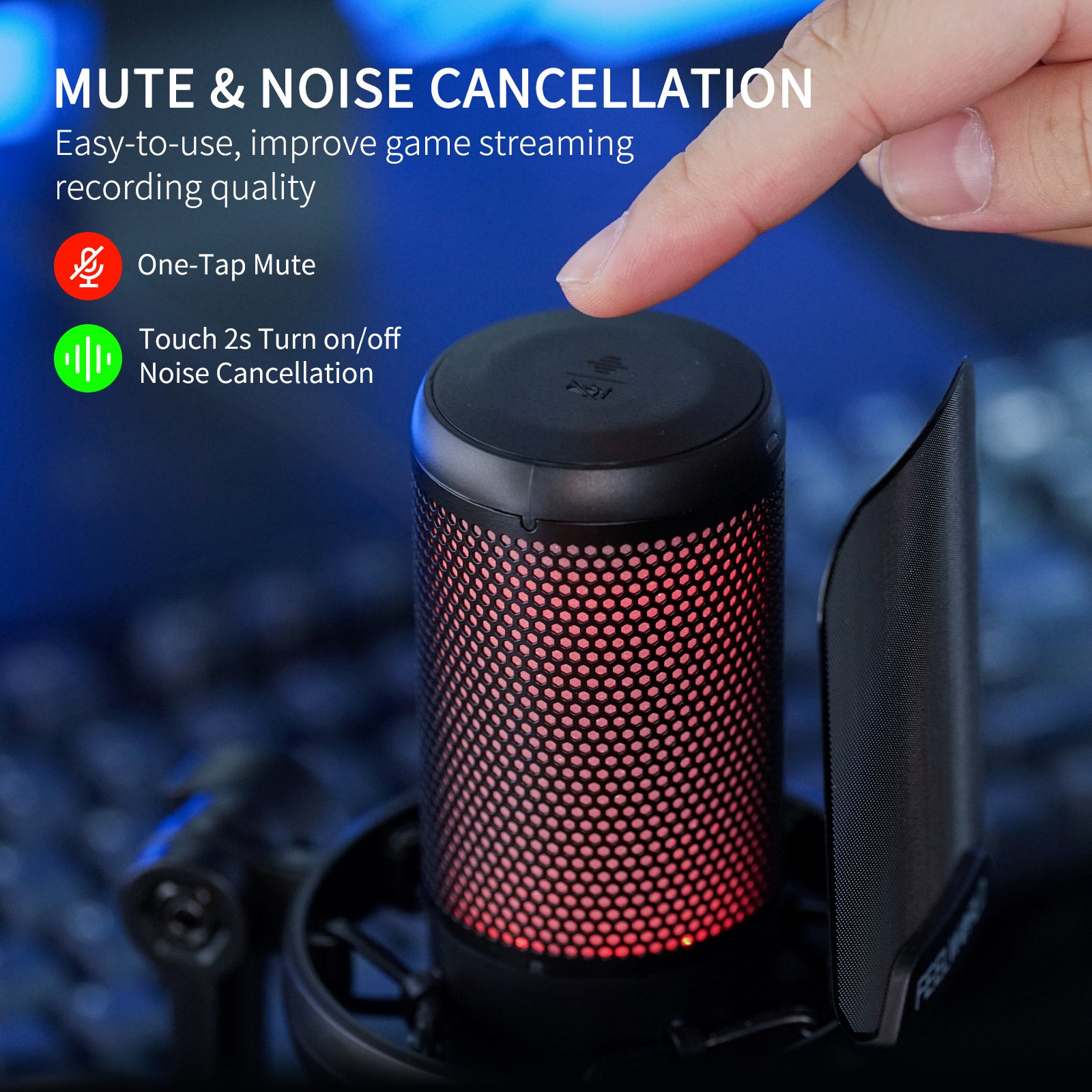 FeelWorld VM1 micro condenseur USB noir avec pied