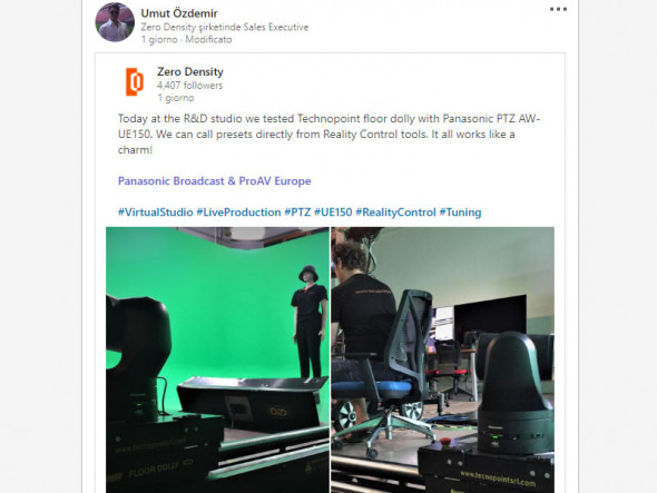 Tecnopoint Virtual Tuning VR/AR tracking PTZ Free-D