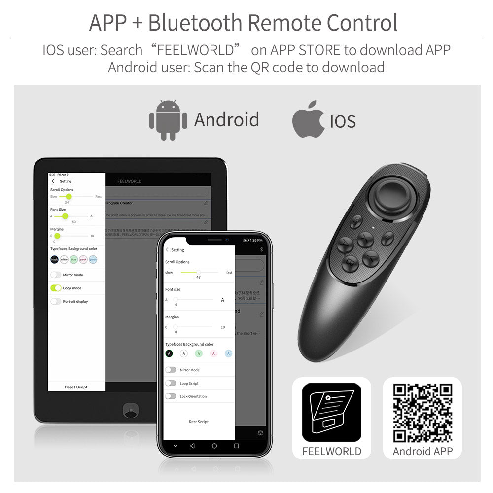 FeelWorld TP10 prompteur 10" pliable smartphone tablette