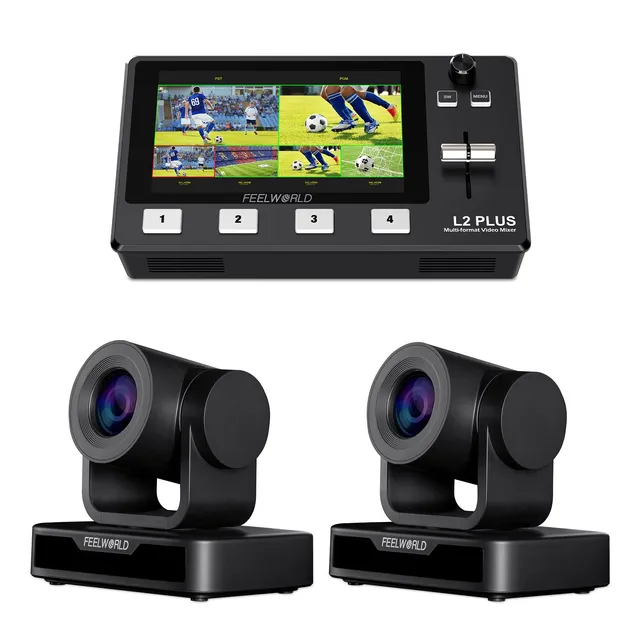 FeelWorld L2 PLUS + 2 USB10X Kit Switcher PTZ Direct