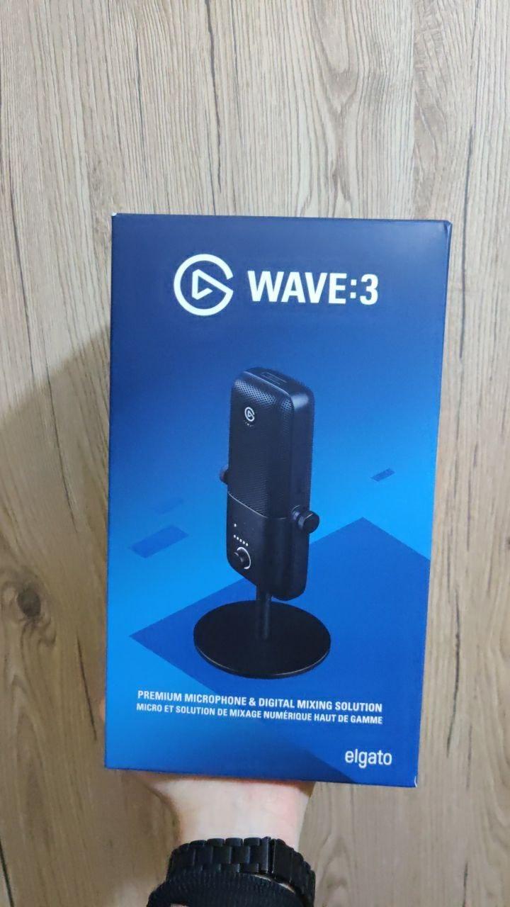 Elgato Wave:3 micro USB cardioïde noir 24 bits