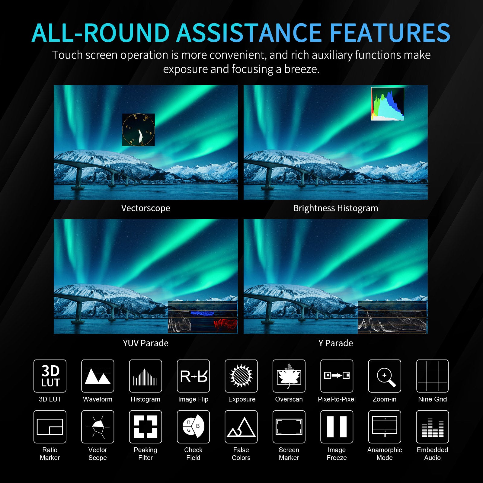 FeelWorld S10 moniteur 10,1 pouces 12G-SDI tactile 1200 nits