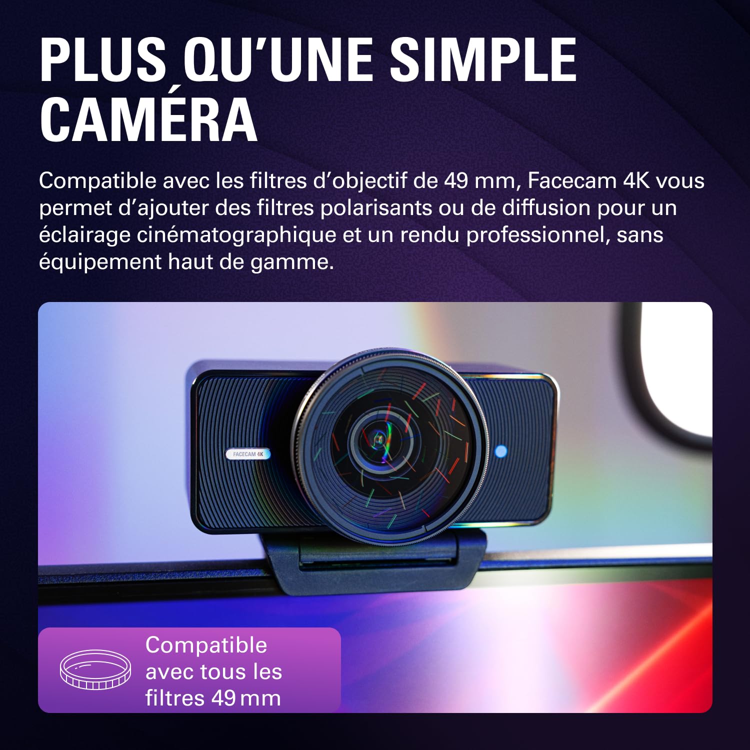 Elgato Facecam 4K webcam studio 4K60 HDR Sony