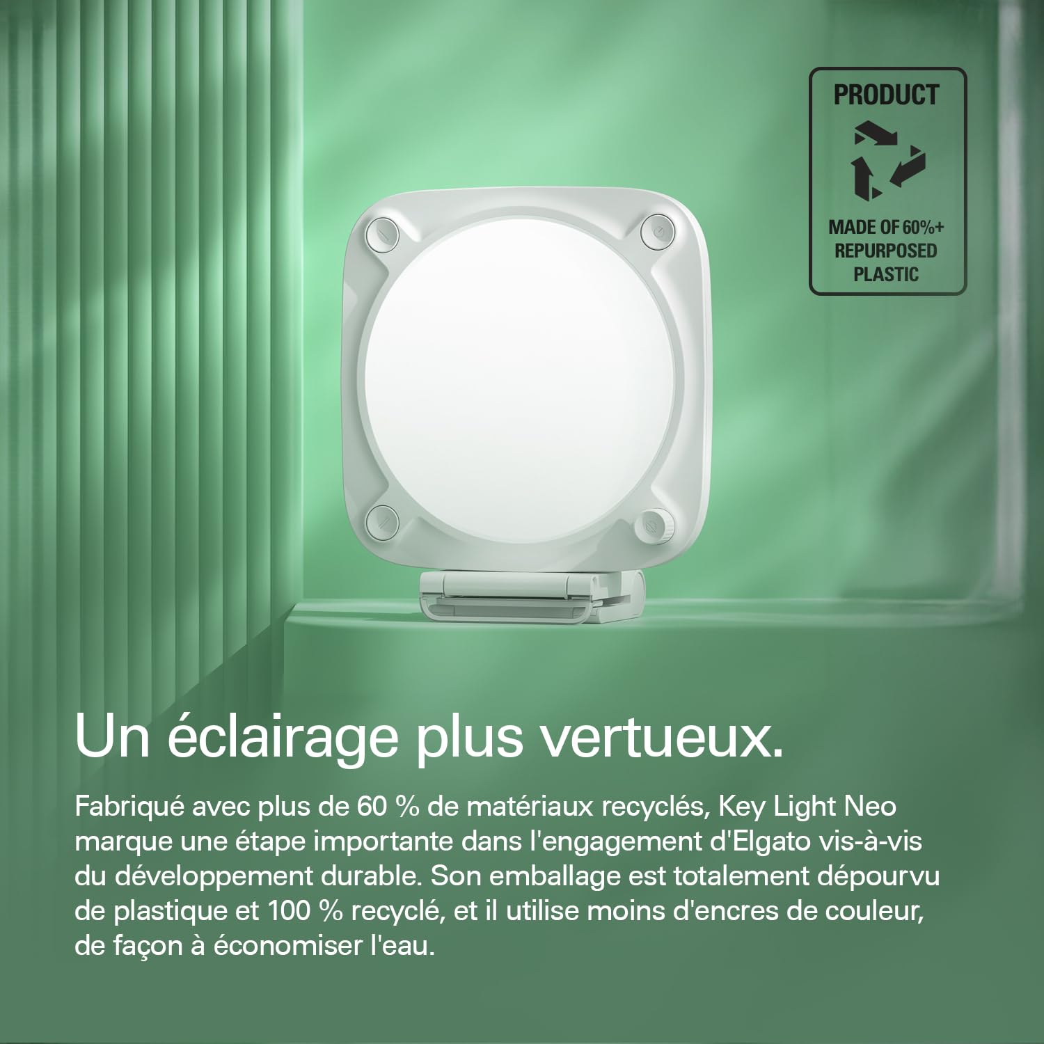 Elgato Key Light Neo Panneau LED Streaming 1000 Lumens