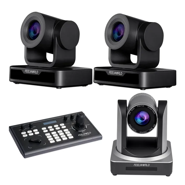 FeelWorld KBC10 Kit PTZ Contrôleur + 2 USB10X + POE20X Direct