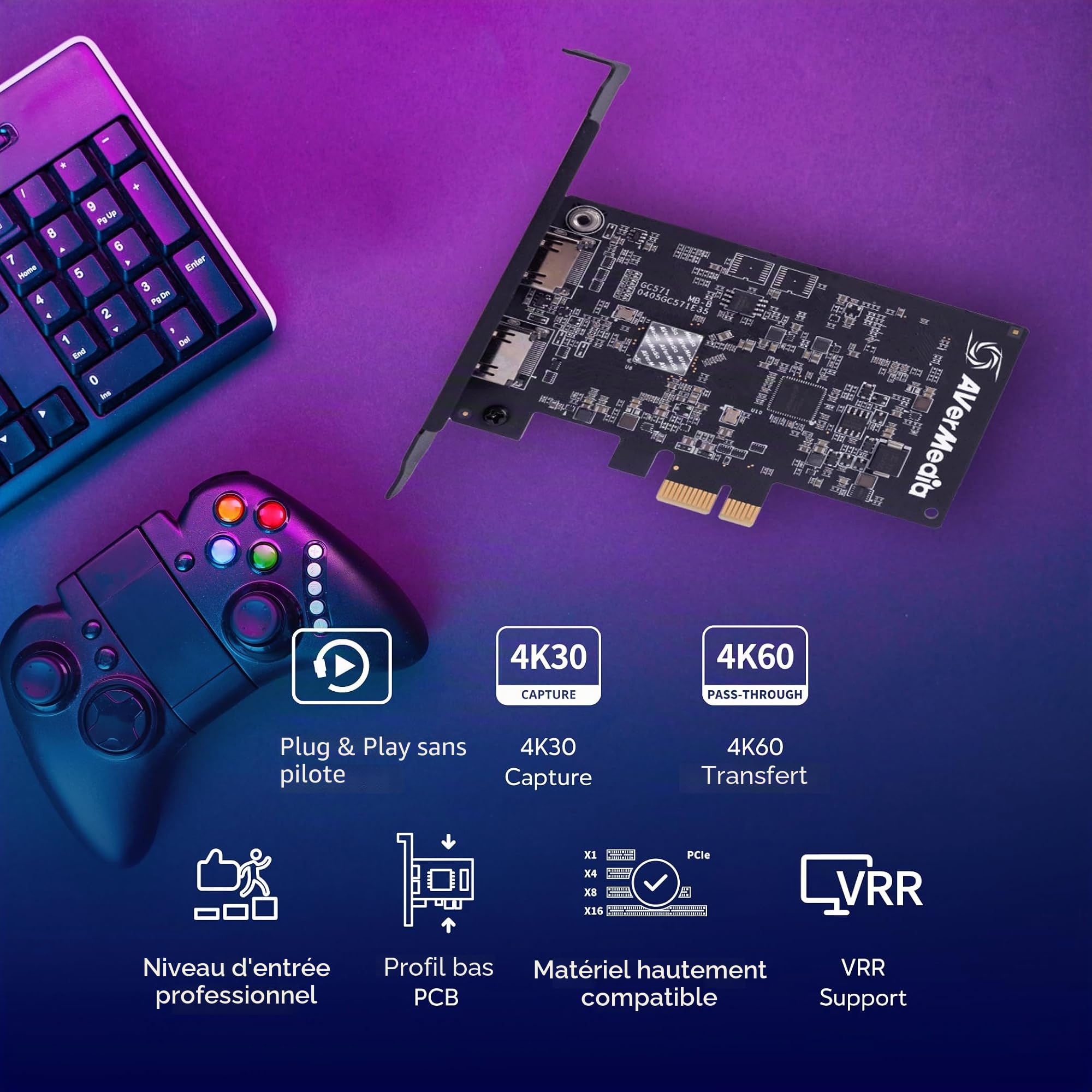 AVerMedia Streamer ULTRA GC571 carte capture PCIe 4K60