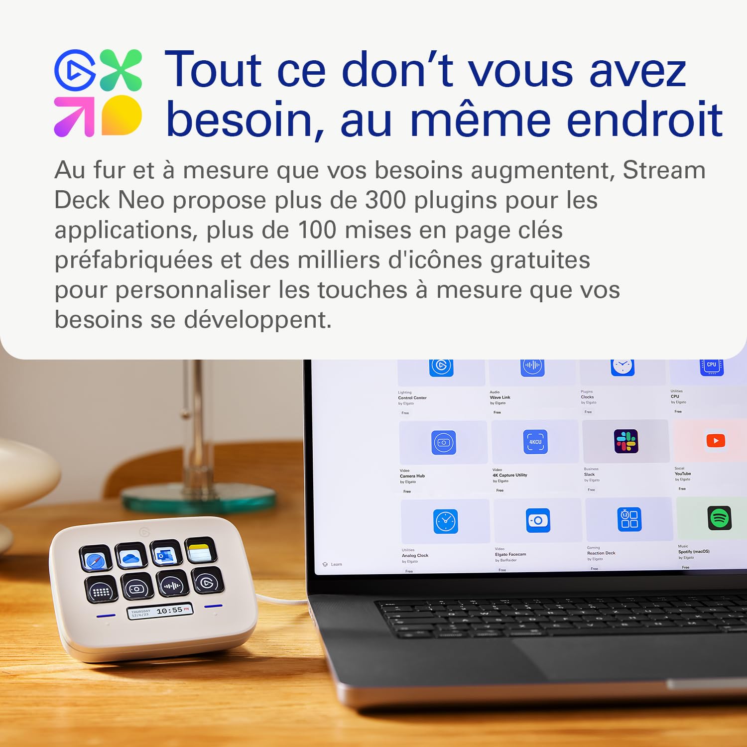 Elgato Stream Deck Neo contrôleur 8 touches USB