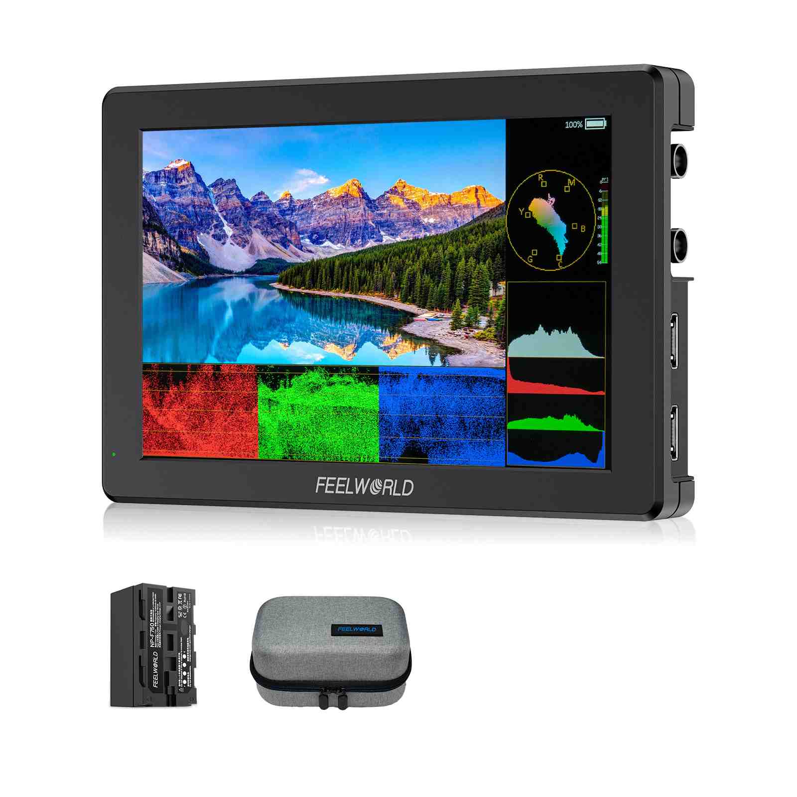 FeelWorld T7S PRO Moniteur 7" 2000 nits SDI HDMI + Batterie