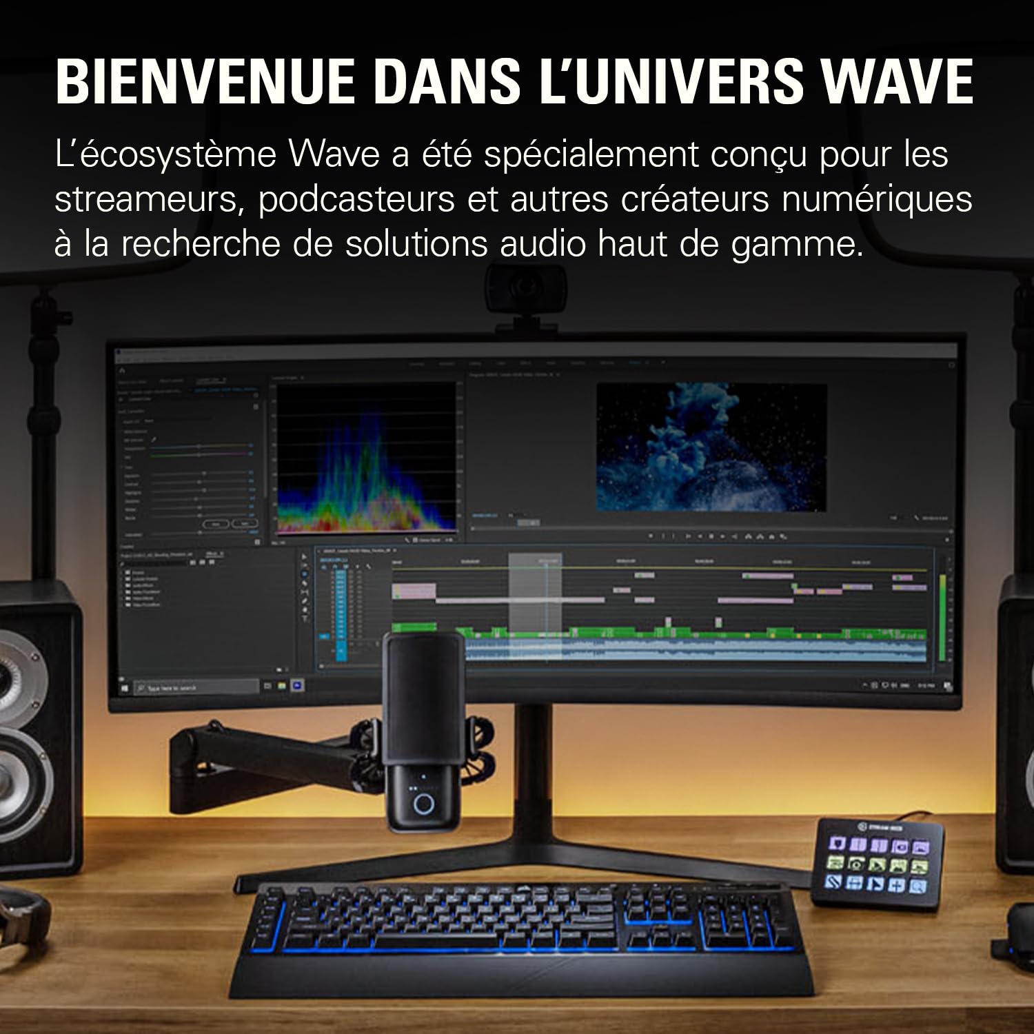 Elgato Wave Mic Arm LP bras micro bureau 740 mm
