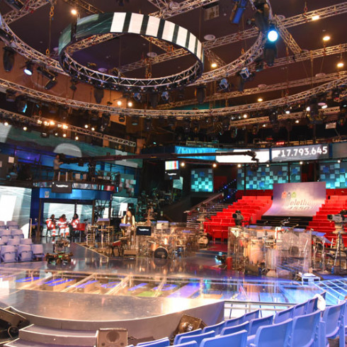 Tecnopoint Productions Telethon 2015 production TV plateau