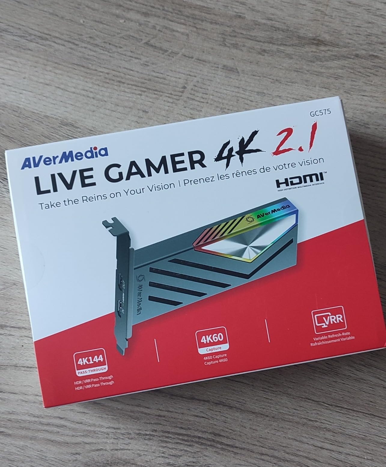 AVerMedia Live Gamer GC575 4K 2.1 carte capture HDMI 4K60