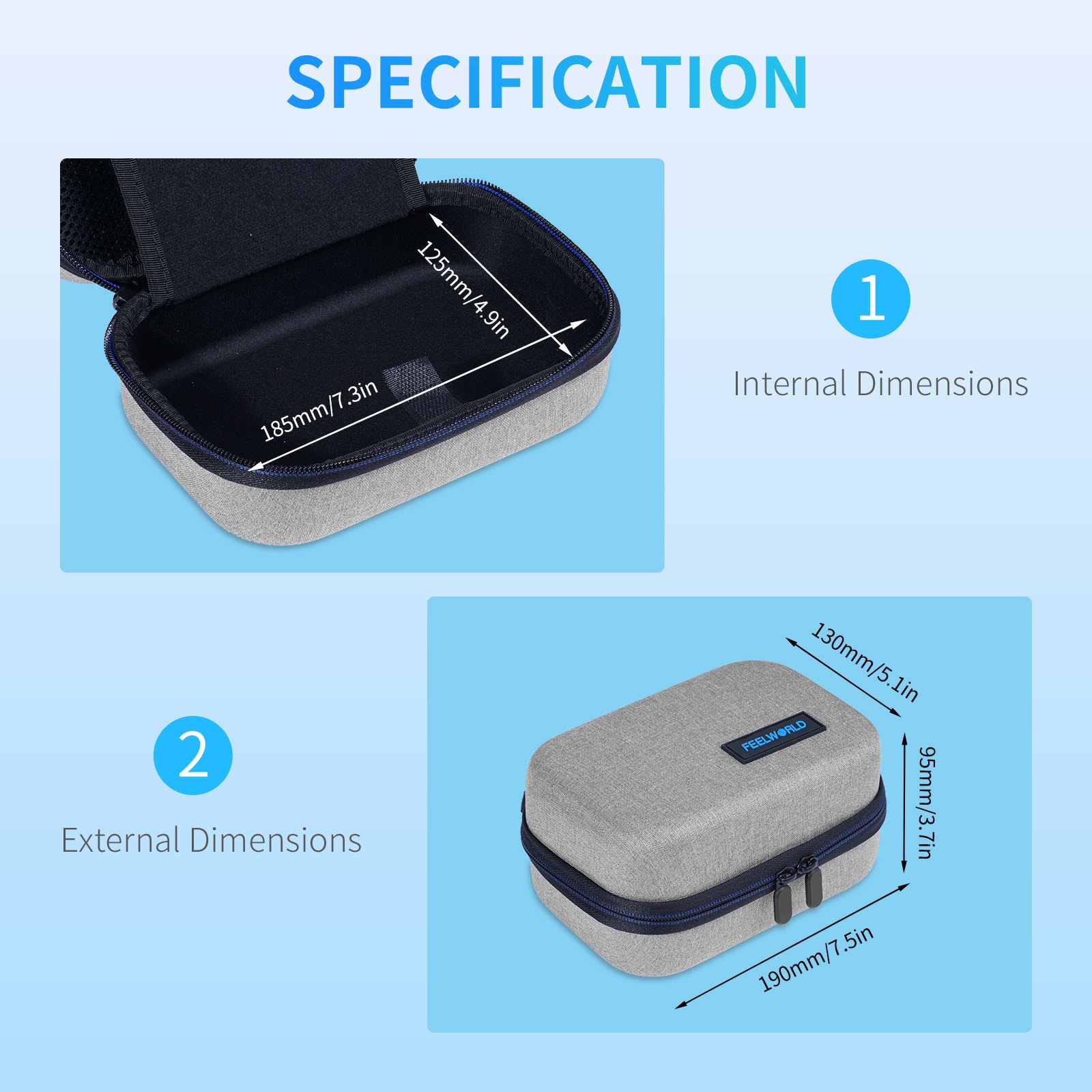FeelWorld Accessories housse 5-6 pouces pour moniteur