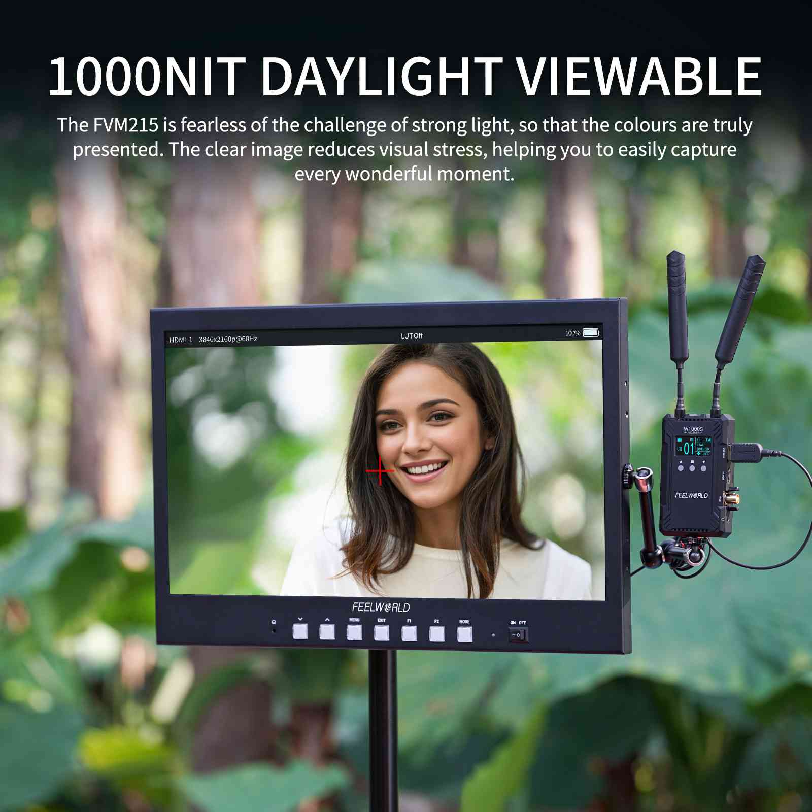FeelWorld FVM215 moniteur broadcast 21,5" 1000nits 4K