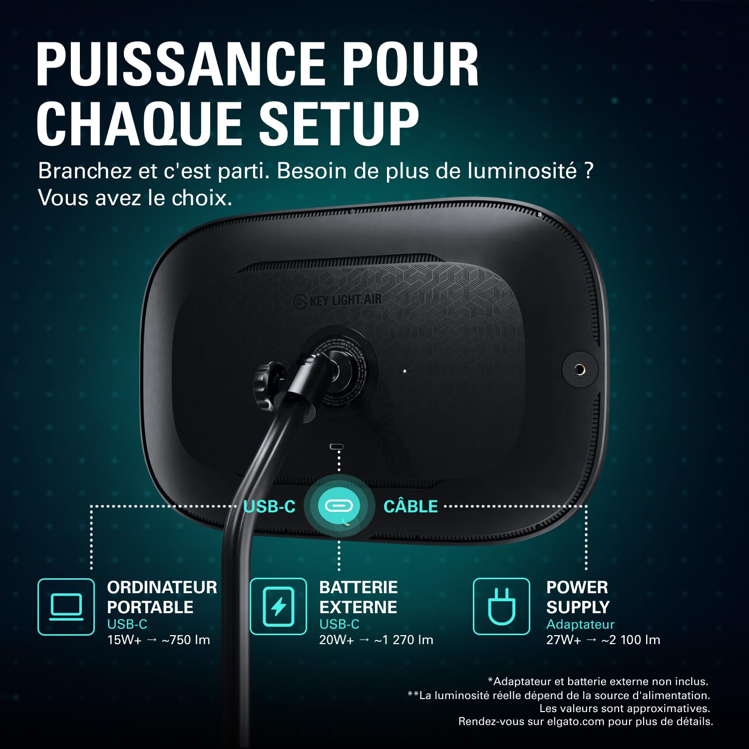 Elgato Key Light Air MK.2 panneau LED vidéo 15 pouces