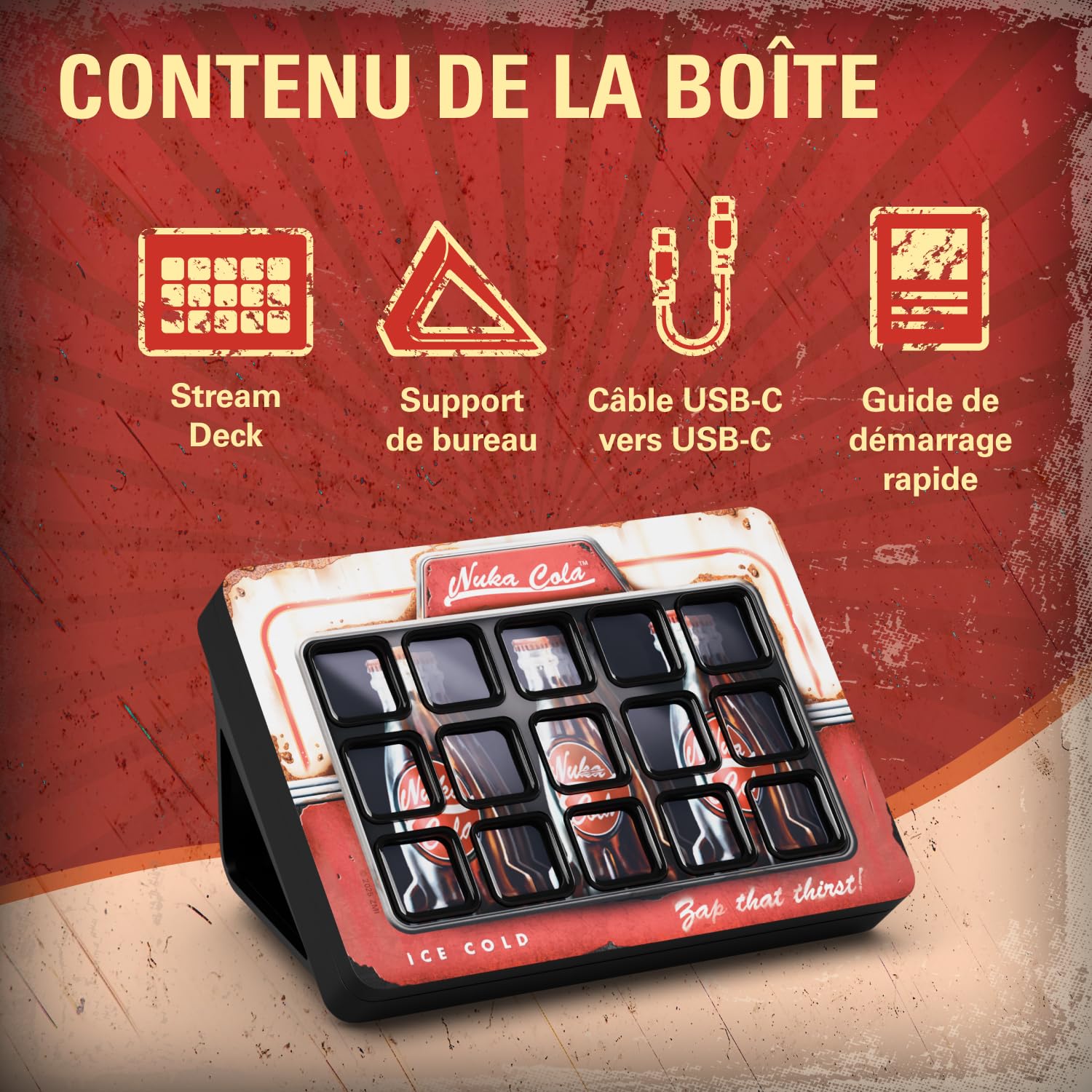 Elgato Stream Deck Nuka-Cola clavier LCD 15 touches Fallout
