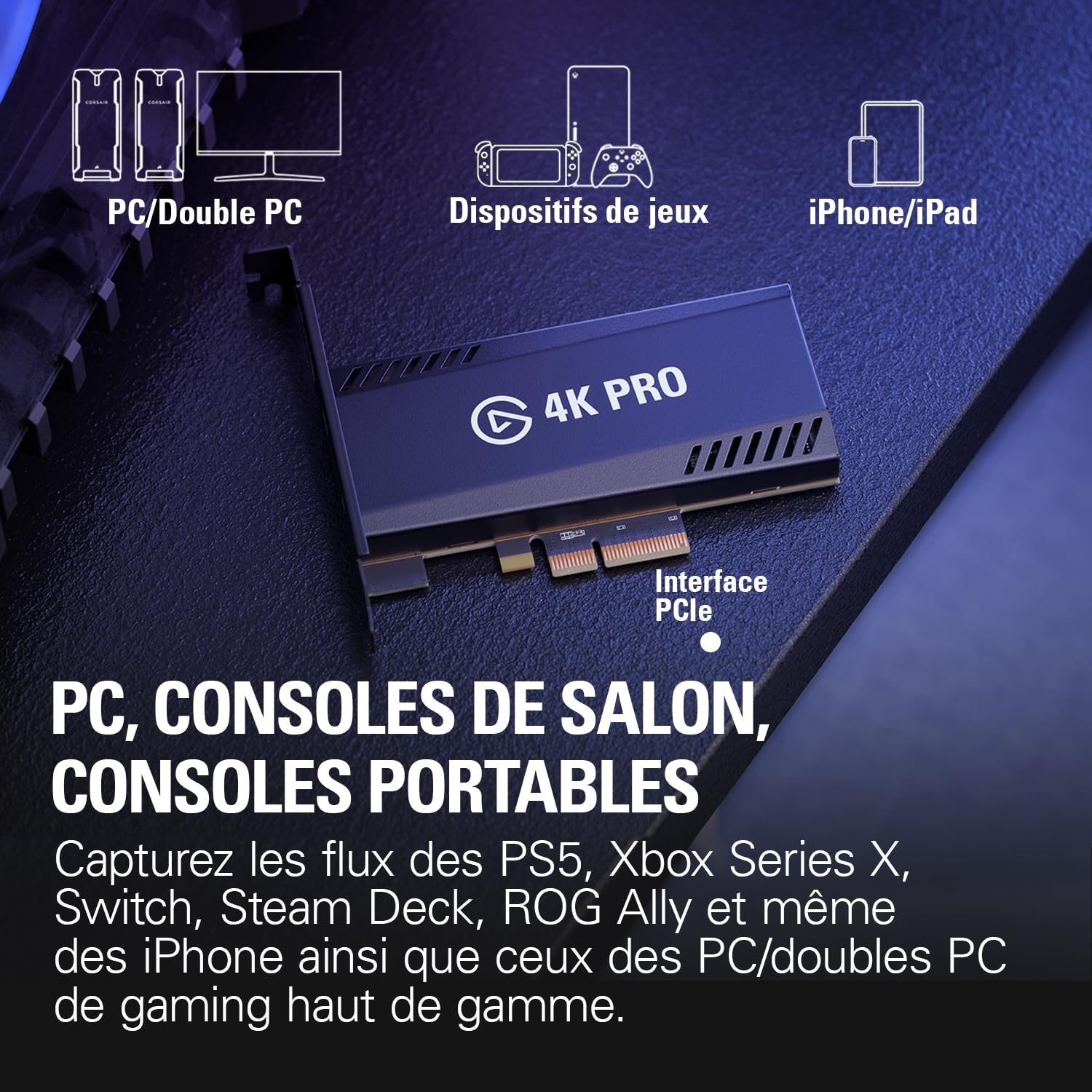Elgato Game Capture 4K Pro carte acquisition interne HDMI 2.1