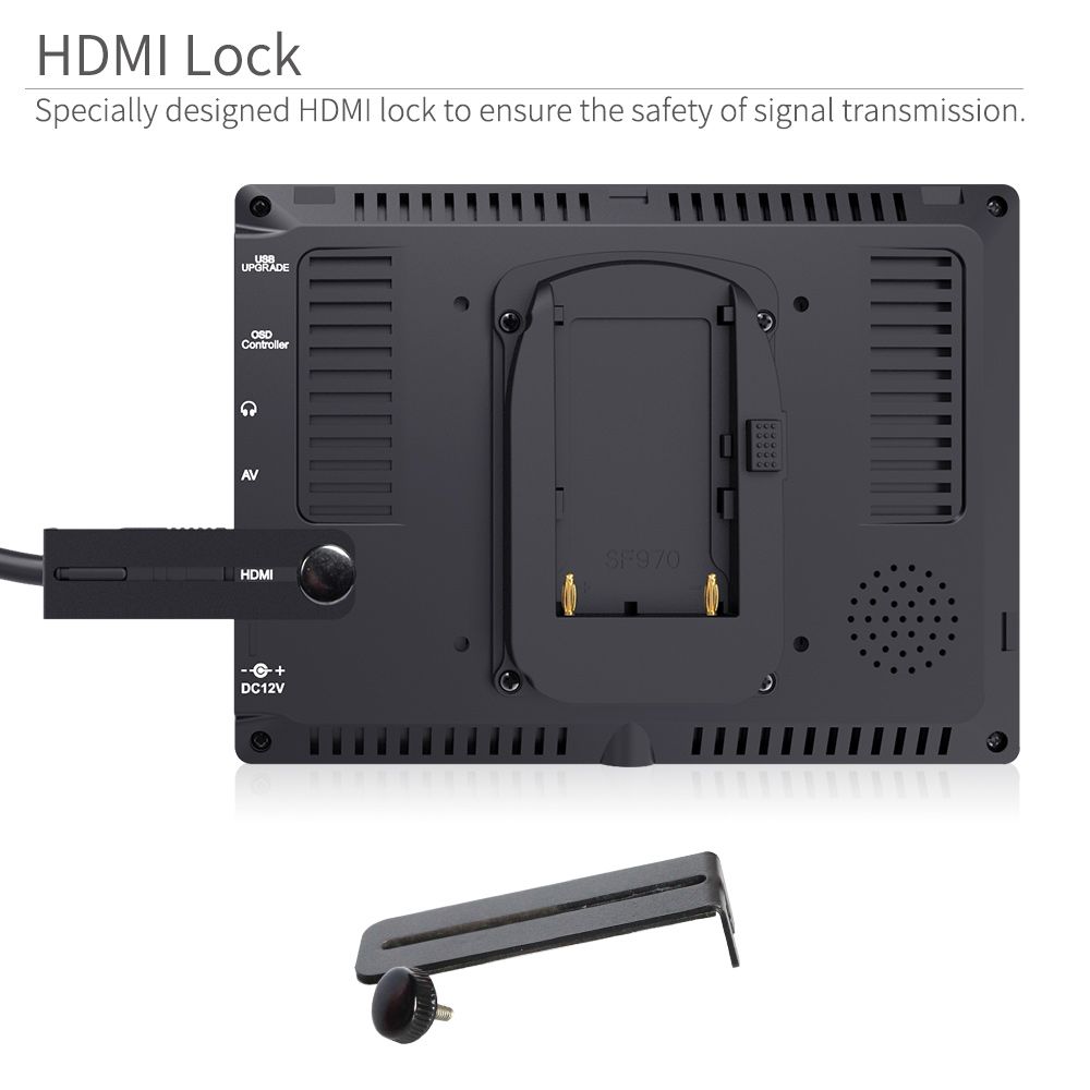 FeelWorld FW759 moniteur 7" HDMI 4K avec batterie F550 + sac