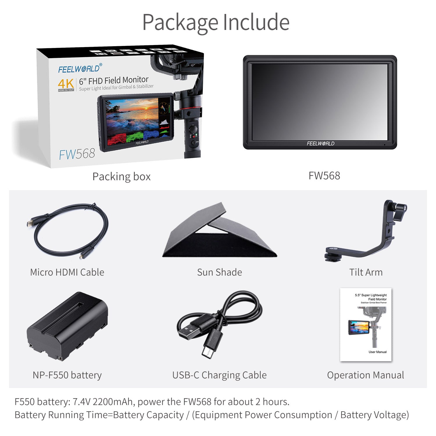 FeelWorld Accessories antenne FT6 FR6 transmission vidéo