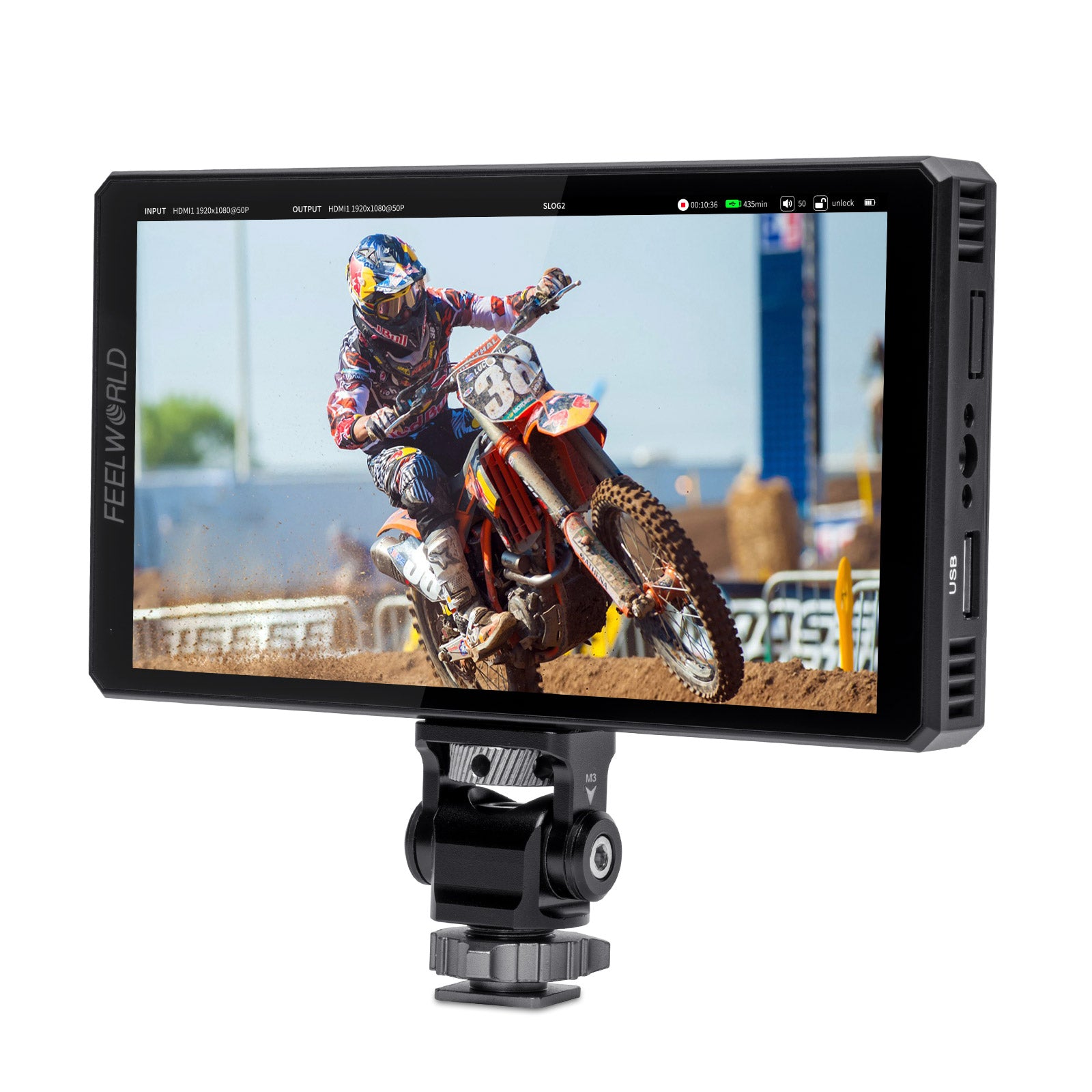 FeelWorld CUT6 Moniteur vidéo 6 pouces tactile enregistreur 1080p