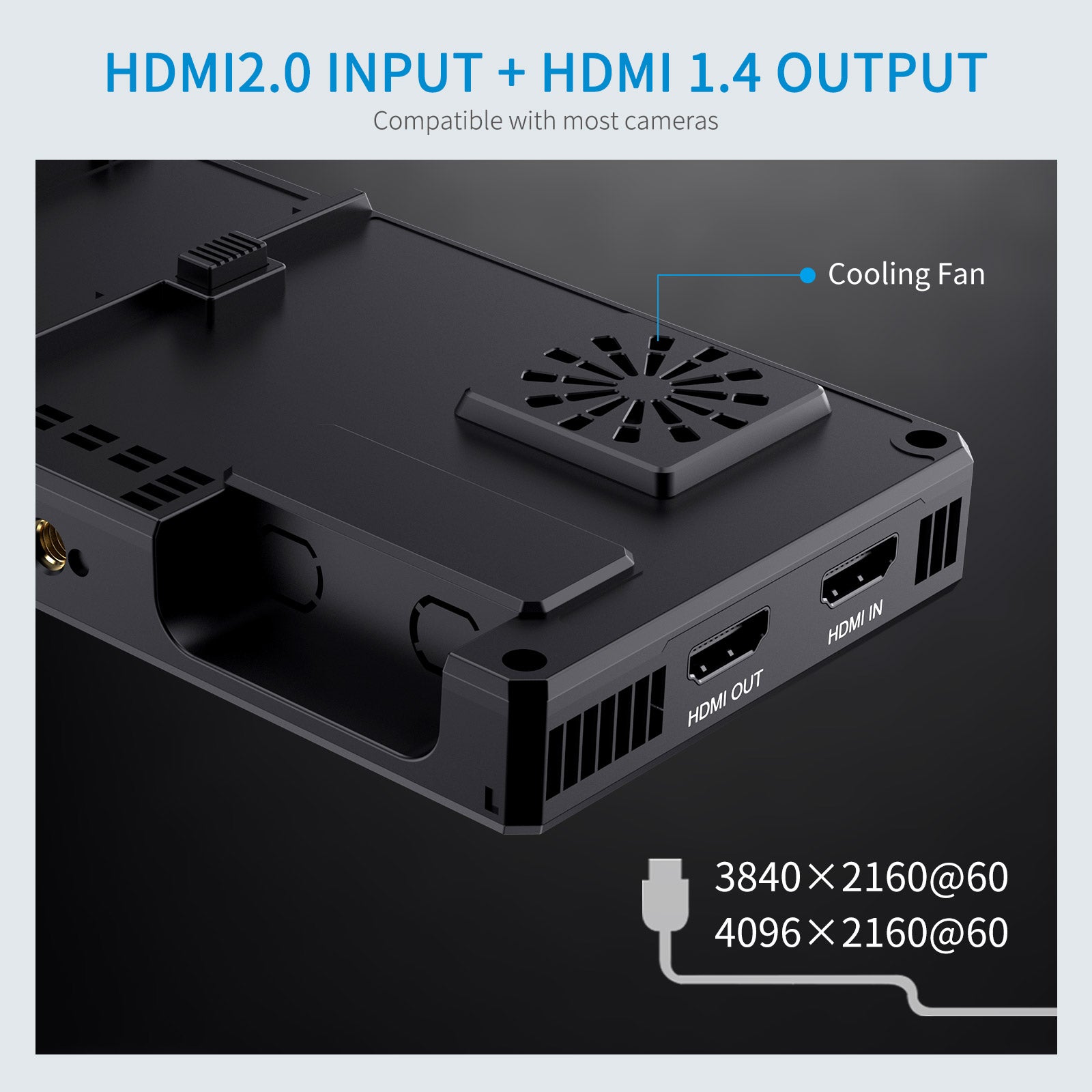 FeelWorld CUT6 Moniteur vidéo 6 pouces tactile enregistreur 1080p