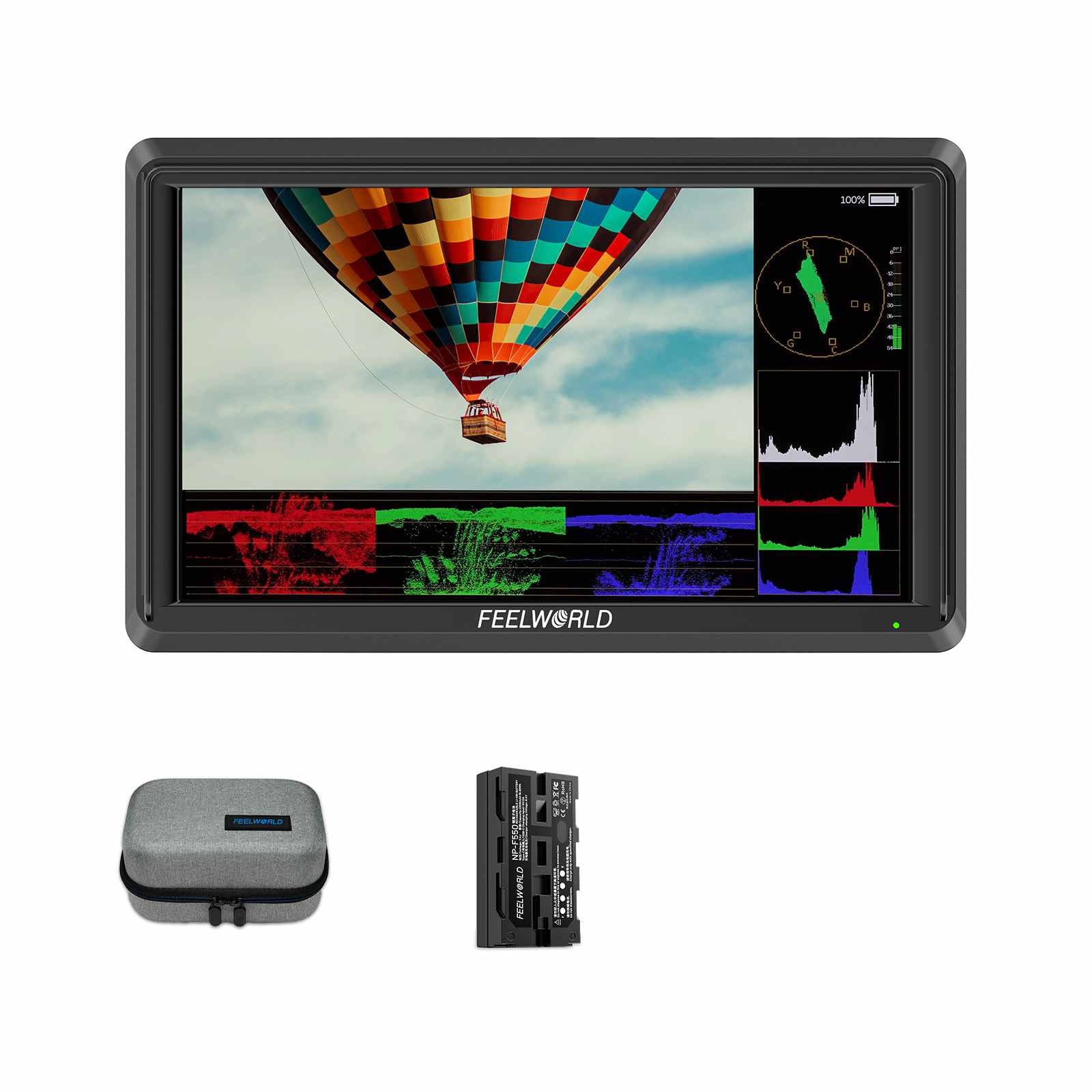 FeelWorld S55E moniteur 5,5" 4K HDMI avec batterie F550 + sac