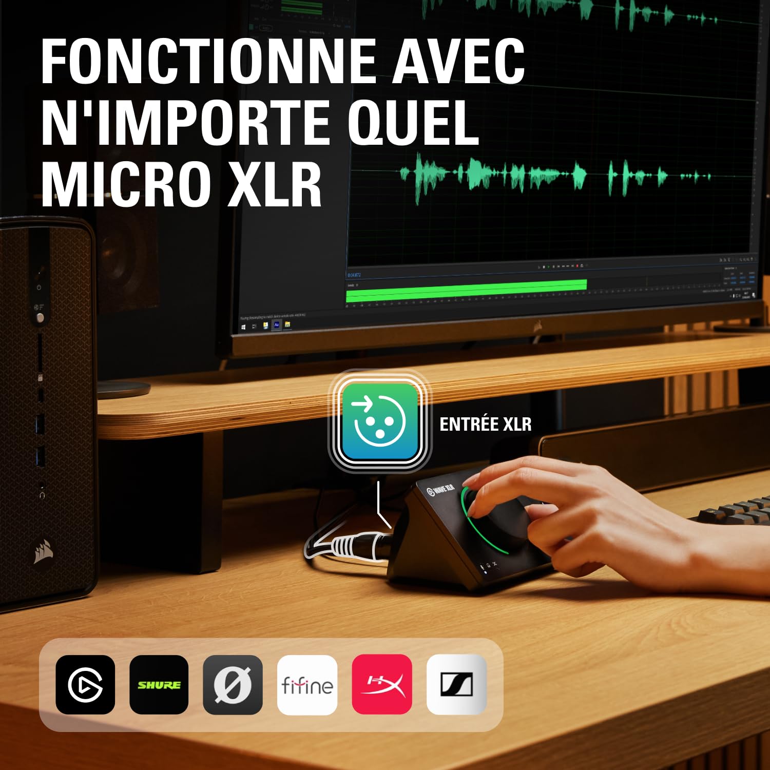 Elgato Wave XLR MK.2 Interface Audio USB 80dB Noir