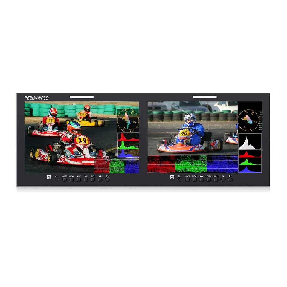 FeelWorld D101 PLUS double moniteur rack 10,1" 4RU