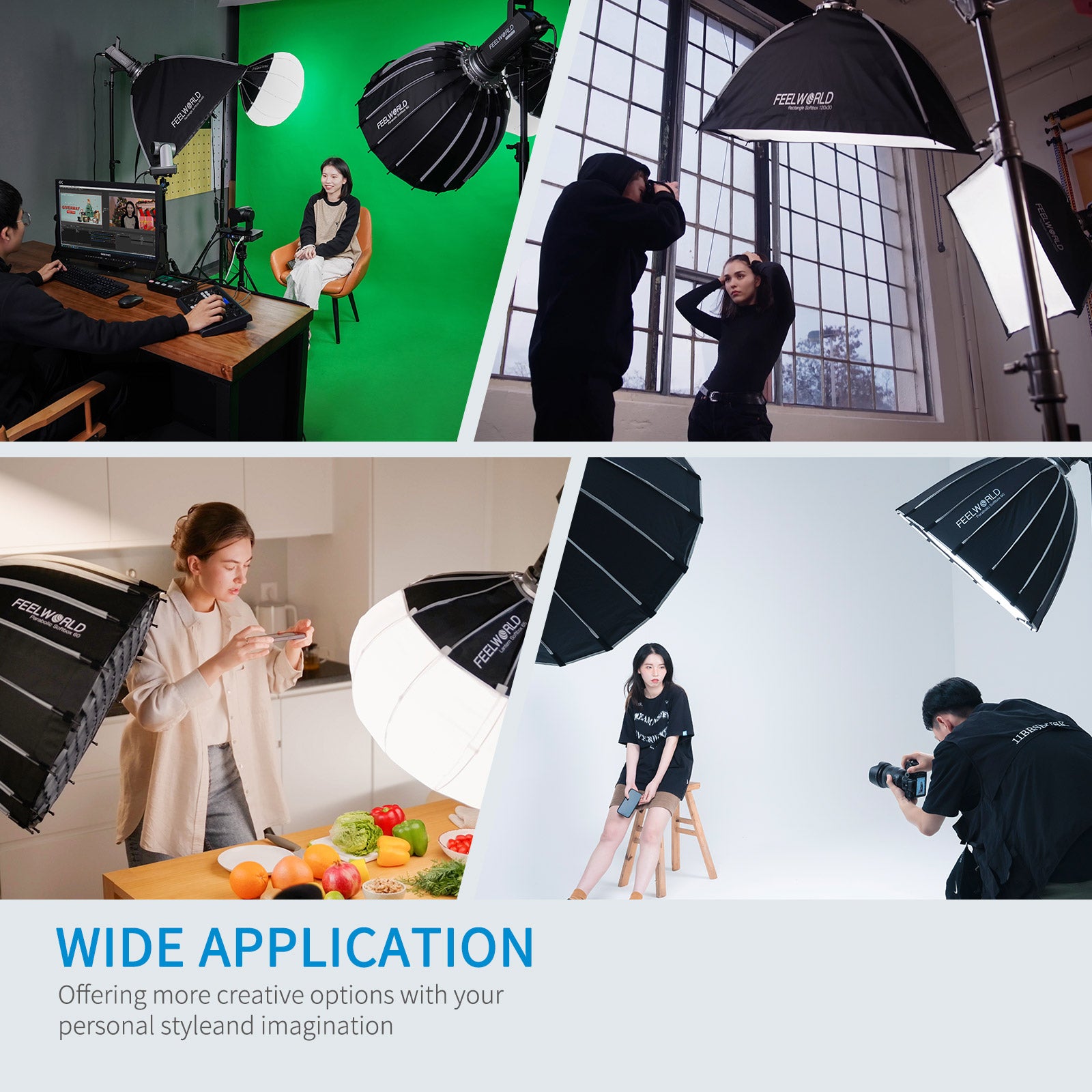 FeelWorld FL125D Lumière Studio 125W 5600K Daylight APP