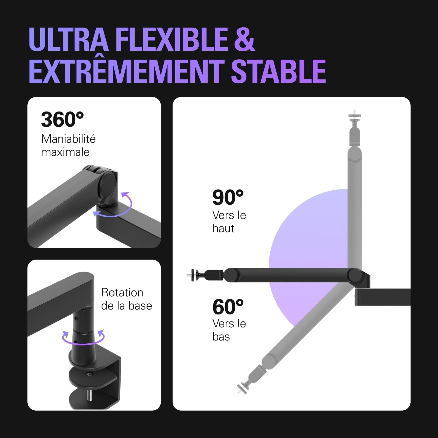 Elgato Wave Mic Arm Pro bras microphone noir 3 kg