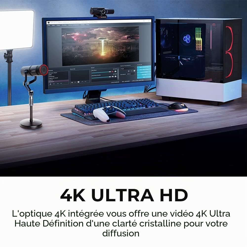 AVerMedia Live Streamer CAM 513 PW513 webcam 4K noire