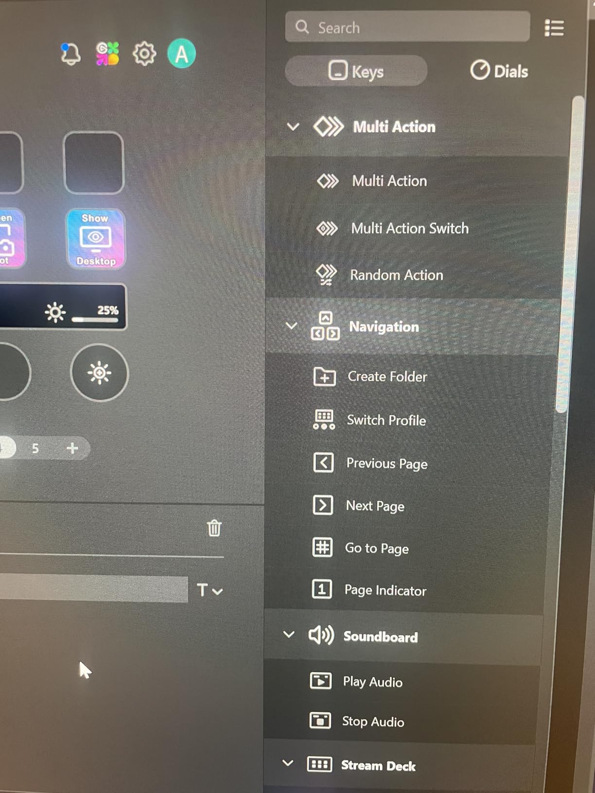 Elgato Stream Deck + console noir boutons rotatifs tactile