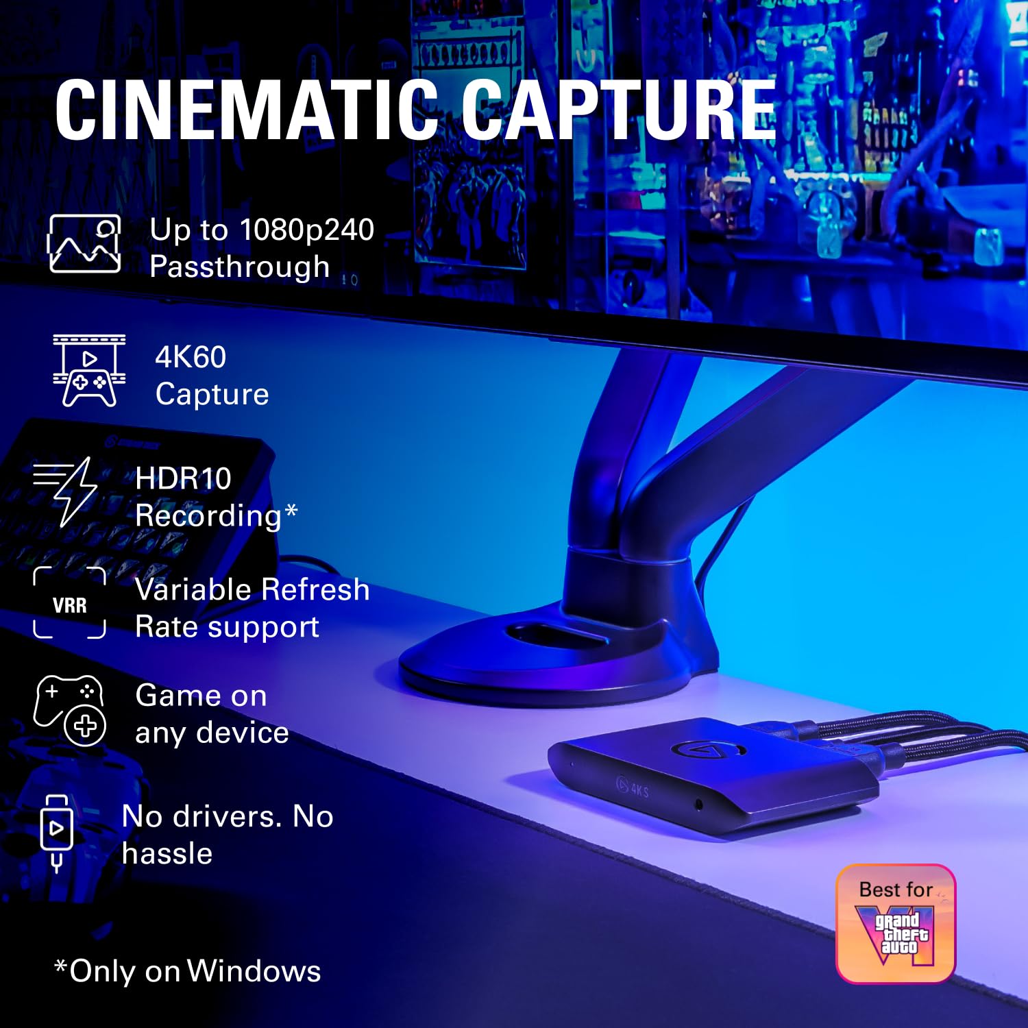 Elgato Game Capture 4K S carte capture externe 4K60 HDR