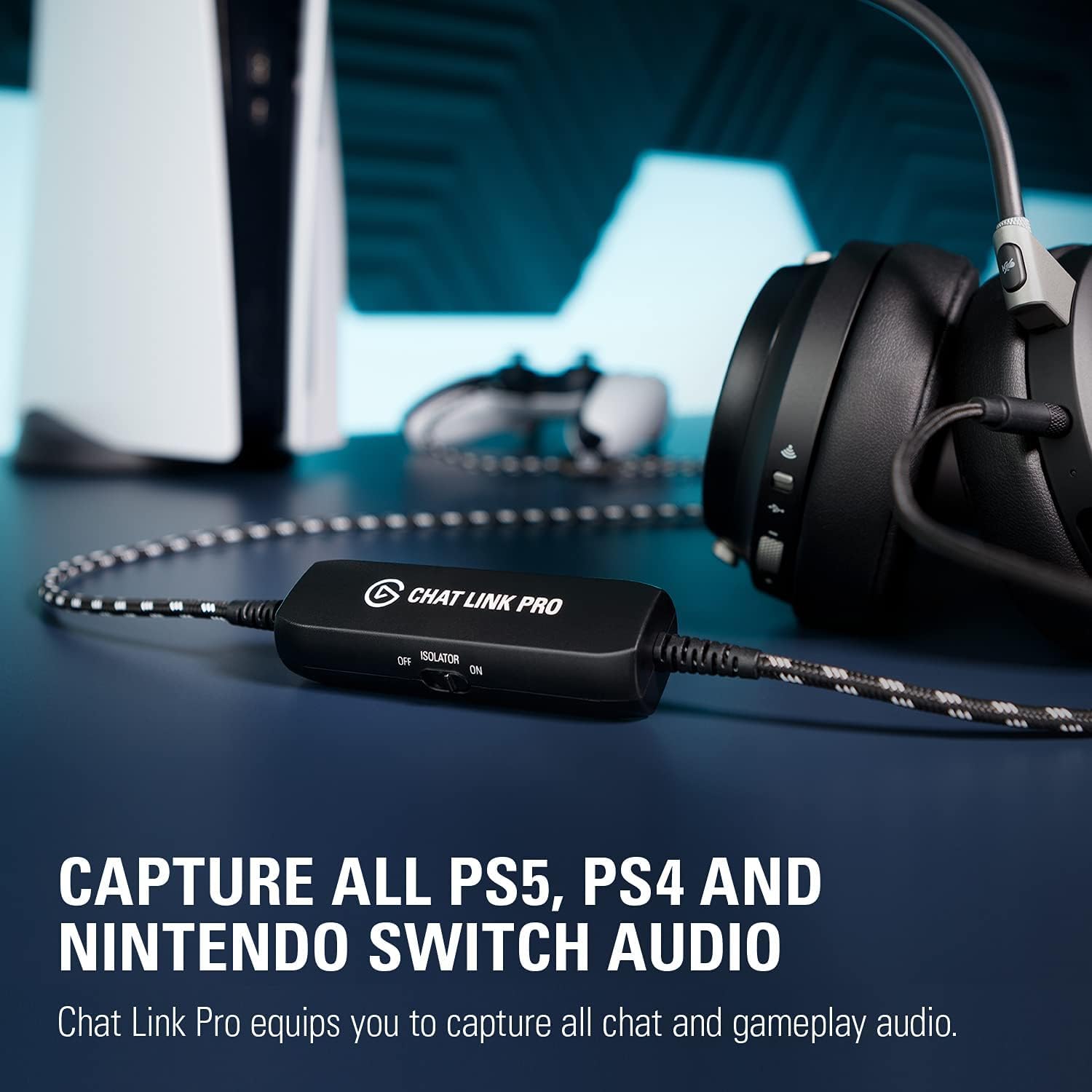 Elgato Chat Link Pro adaptateur audio PS5 PS4 Switch