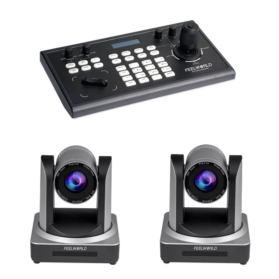 FeelWorld KBC10 + 2 POE20X kit PTZ streaming direct
