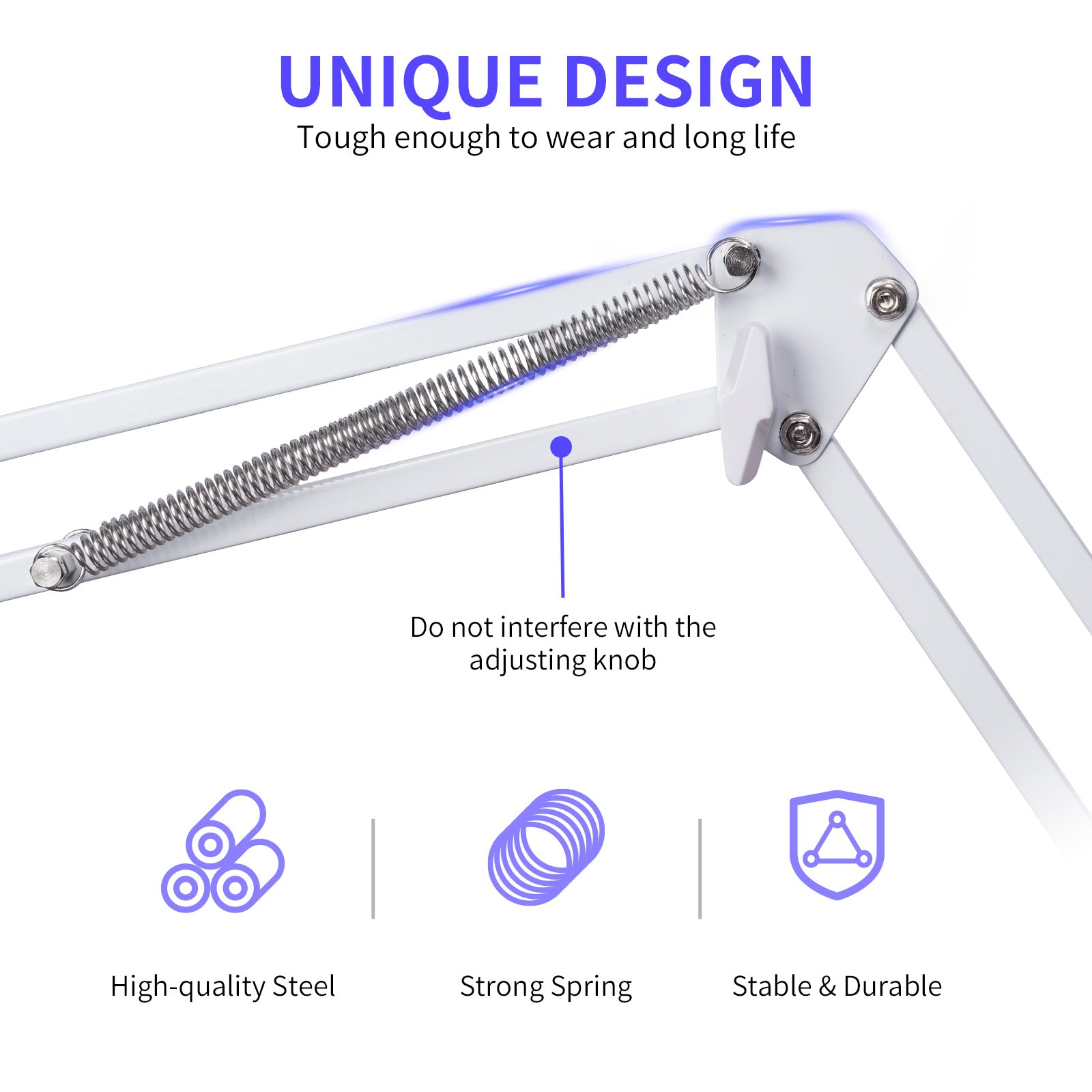 FeelWorld AMS1 bras micro articulé blanc pour PM1