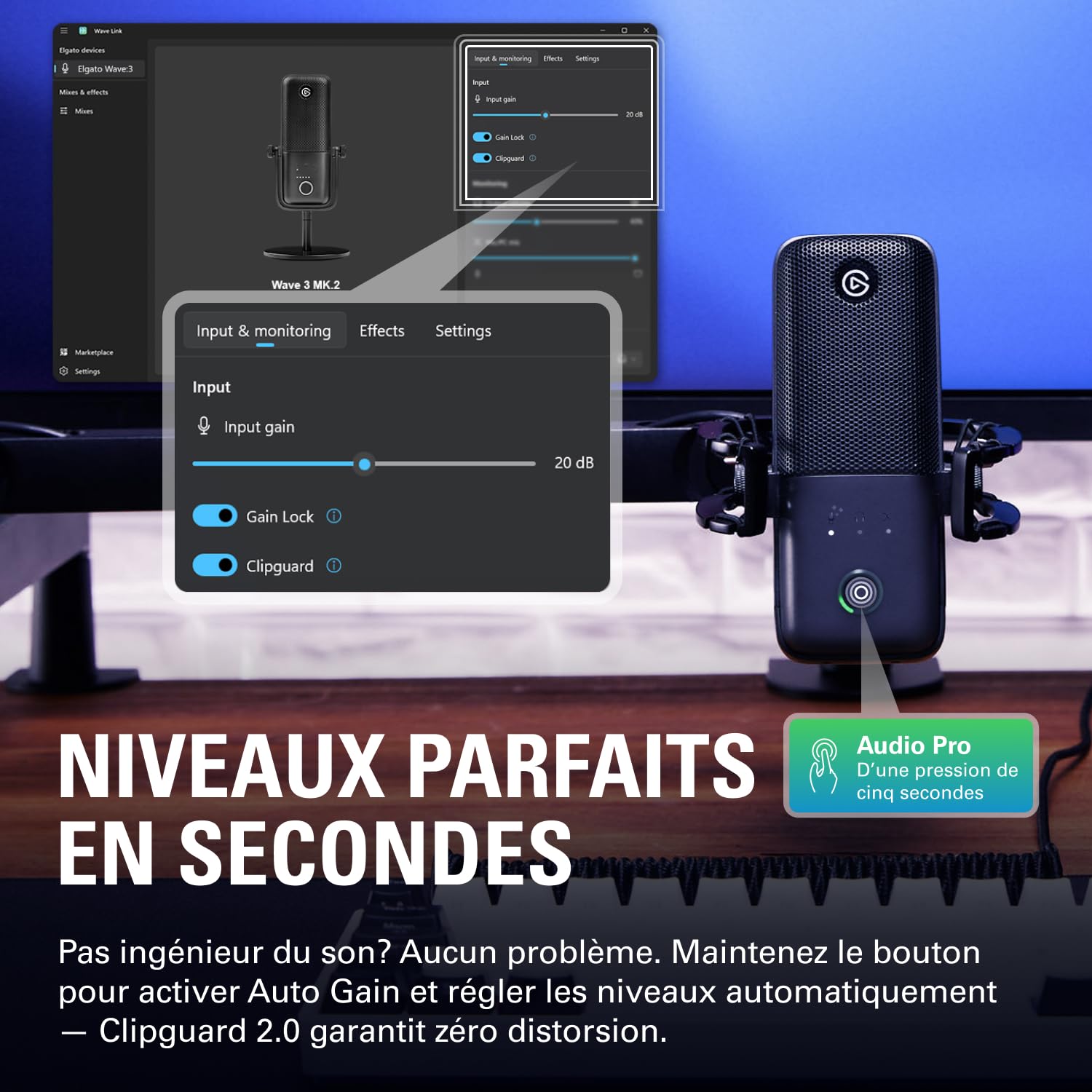 Elgato Wave:3 MK.2 micro USB-C condensateur studio