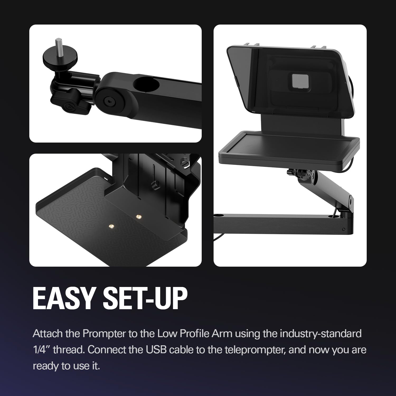 Elgato Prompter téléprompteur écran intégré streaming