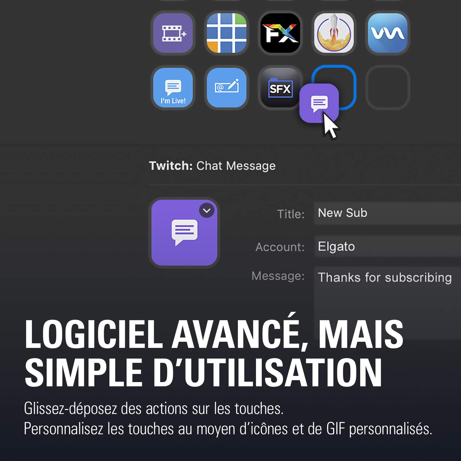 Elgato Stream Deck 15 touches contrôleur streaming LCD