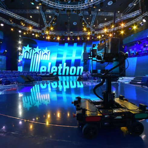Tecnopoint Productions Telethon 2015 production TV plateau