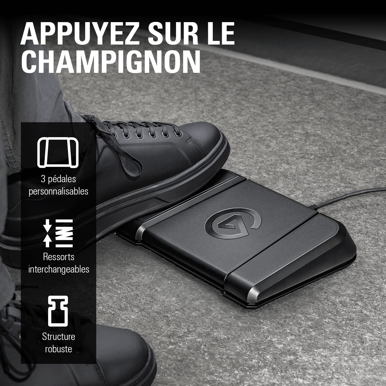 Elgato Stream Deck Pedal contrôleur 3 pédales USB