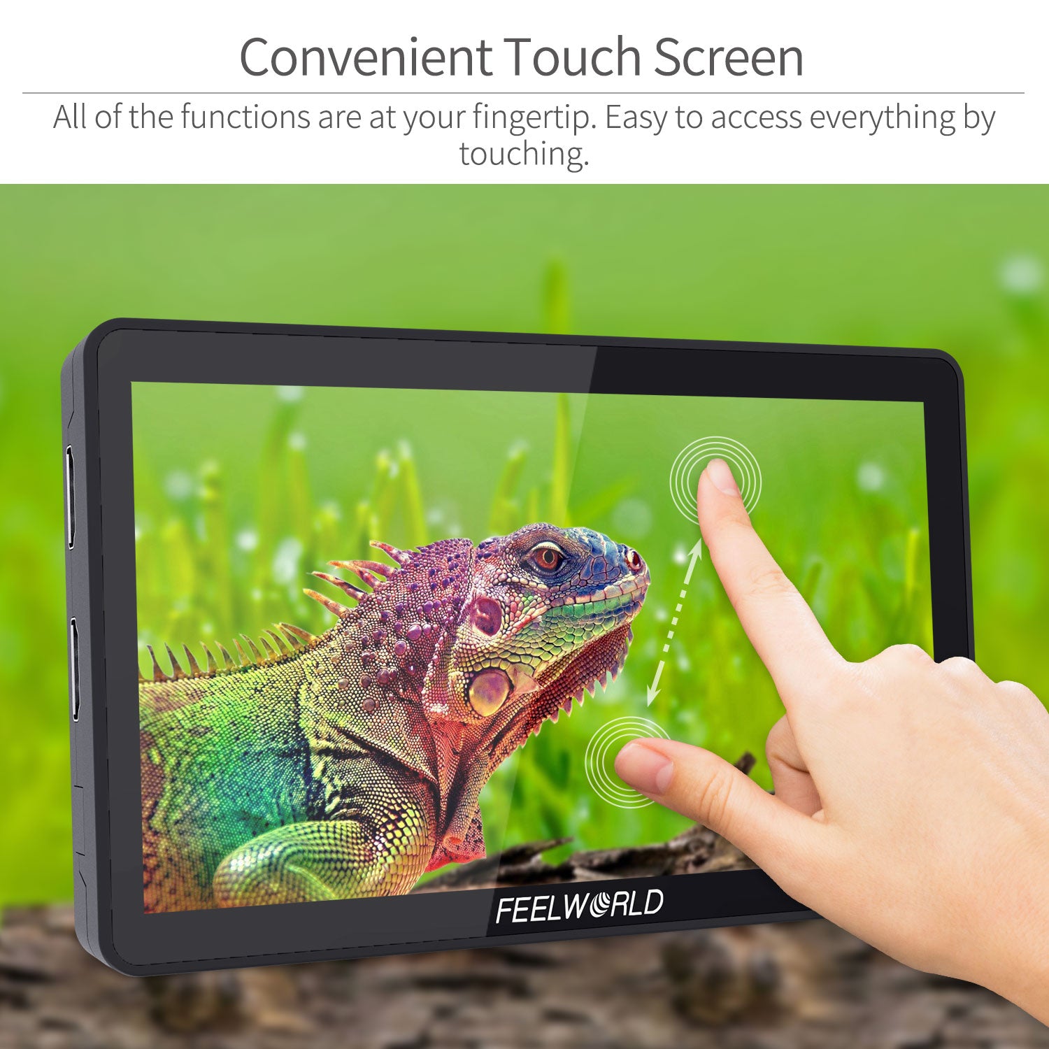 FeelWorld F6 Plus moniteur terrain tactile 6" 4K HDMI + batterie