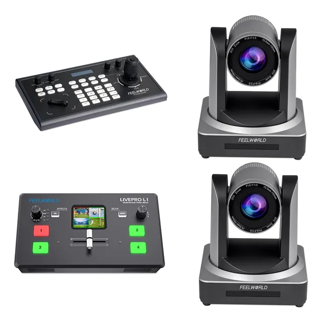 FeelWorld KBC10 L1 V1 POE20X kit streaming direct 4 caméras