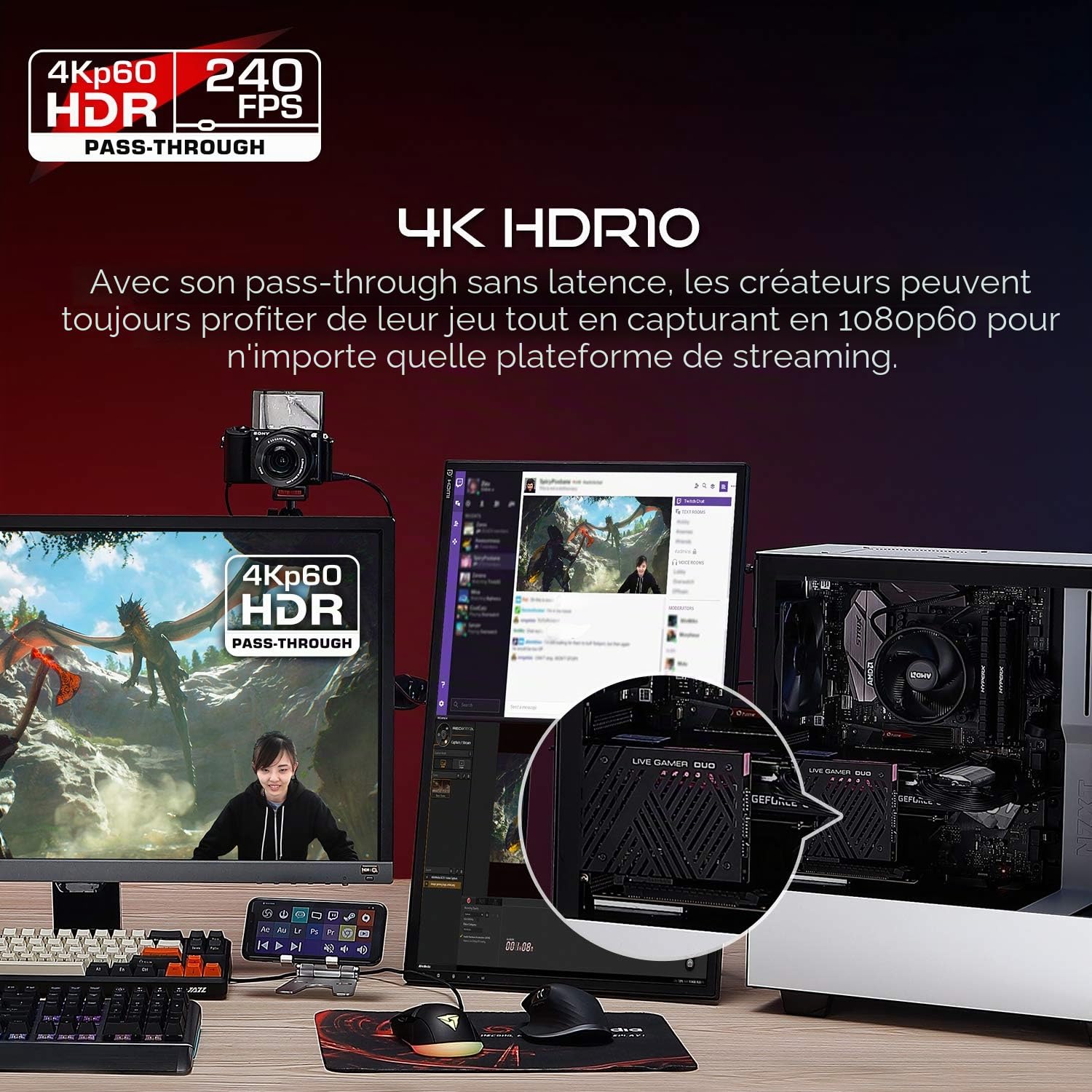 AVerMedia Live Gamer Duo GC570D carte capture double HDMI 1080p60