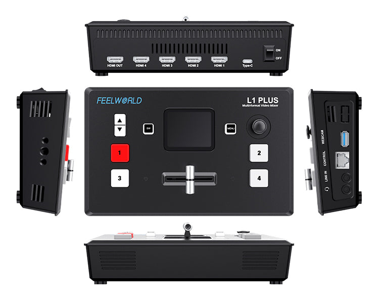 FeelWorld L1 PLUS mélangeur vidéo 4K 4xHDMI tactile