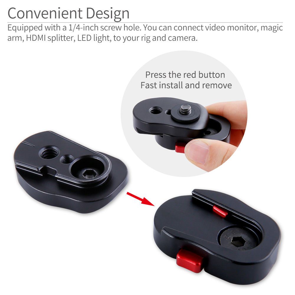 Feelworld plaque rapide moniteur 3,5-7" vis 1/4"